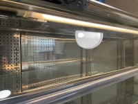 APPROX. 7M COUNTER RUN WITH DROP-IN REFRIGERATED DISPLAY, TWO POT BAIN MARIE & 3 TIER COUNTERTOP FOOD DISPLAY - 29