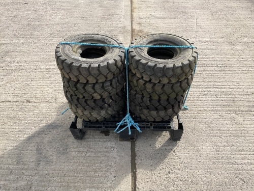  8No. FORKLIFT TYRES