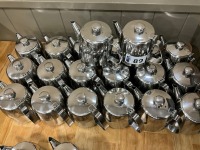 APPROX. 20No. STAINLESS STEEL TEAPOTS - 2
