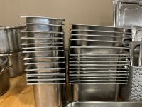 APPROX. 33No. ASSORTED STAINLESS STEEL GASTRONORM PANS & SELECTION OF LIDS - 4