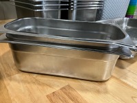 APPROX. 33No. ASSORTED STAINLESS STEEL GASTRONORM PANS & SELECTION OF LIDS - 6