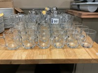 APPROX. 33No. CLEAR GLASS MUGS