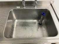 1200mm STAINLESS STEEL SINGLE DRAINER WITH UPSTAND - 4