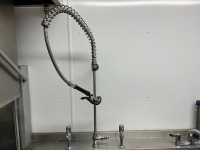 1500mm STAINLESS STEEL DOUBLE DRAINER WITH UPSTAND & MIXER TAP - 7