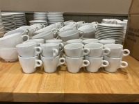 LARGE QUANTITY OF GALGORM BIELA COFFEE CUPS, ESPRESSO CUPS & SAUCERS - 2