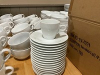 LARGE QUANTITY OF GALGORM BIELA COFFEE CUPS, ESPRESSO CUPS & SAUCERS - 4