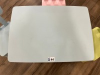 IKEA MAMMUT CHIDRENS TABLE IN/OUTDOOR & 3No. ASSORTED CHILDRENS CHAIRS - 4