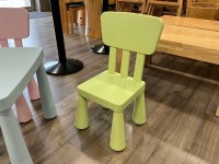 IKEA MAMMUT CHIDRENS TABLE IN/OUTDOOR & 3No. ASSORTED CHILDRENS CHAIRS - 5