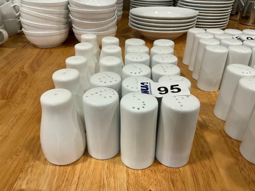 APPROX. 10No. ASSORTED SALT & PEPPER SETS WHITE