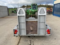 APPROX. 8ft x 4ft 2700KGS TWIN AXLE PLANT TRAILER - 9