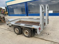 APPROX. 8ft x 4ft 2700KGS TWIN AXLE PLANT TRAILER - 10