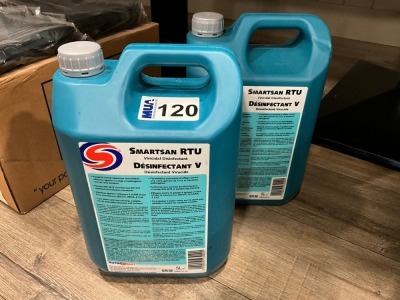 2No. AUTOSMART 5Ltr VIRCICLA DISINFECTANT