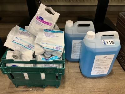 SELECTION OF UNUSED ASSORTED DIVERSEY BAC CONC D10, MULTI CONC D2 & 2No. 5Ltr PHS HAND WASH