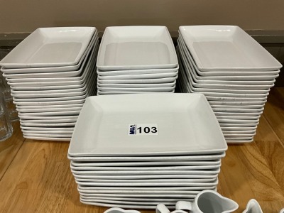 APPROX. 70No. RECTANGULAR PLATES