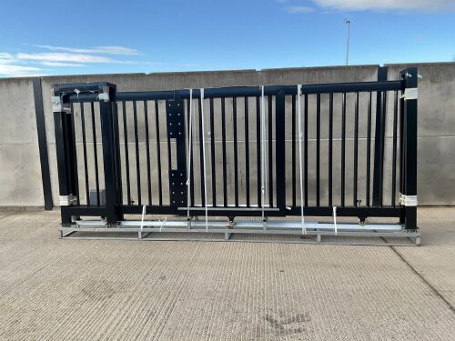 APPROX. 20ft x 6ft UNUSED ELECTRIC SLIDING METAL GATE