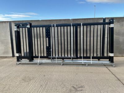 APPROX. 20ft x 6ft UNUSED ELECTRIC SLIDING METAL GATE