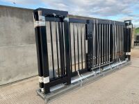 APPROX. 20ft x 6ft UNUSED ELECTRIC SLIDING METAL GATE - 4