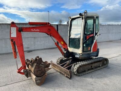 KUBOTA U25-3A 2.5 TON MINI DIGGER