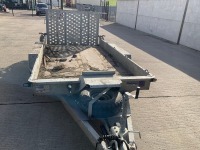 IFOR WILLIAMS APPROX. 12FT 7" X 6FT 3" TWIN AXLE 3500KG PLANT TRAILER  - 2