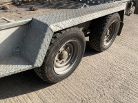 IFOR WILLIAMS APPROX. 12FT 7" X 6FT 3" TWIN AXLE 3500KG PLANT TRAILER  - 5