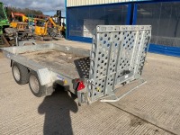 IFOR WILLIAMS APPROX. 12FT 7" X 6FT 3" TWIN AXLE 3500KG PLANT TRAILER  - 6