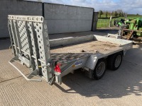 IFOR WILLIAMS APPROX. 12FT 7" X 6FT 3" TWIN AXLE 3500KG PLANT TRAILER  - 8
