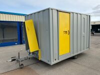 GROUNDHOG APPROX. 12FT X 7FT6" SINGLE AXLE TOWABLE WELFARE UNIT - 3