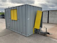 GROUNDHOG APPROX. 12FT X 7FT6" SINGLE AXLE TOWABLE WELFARE UNIT - 28