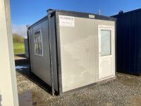 APPROX. 12ft x 10ft STEEL CLAD OPEN PLAN OFFICE