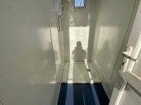 APPROX. 12ft x 10ft STEEL CLAD 4 CUBICLE SHOWER BLOCK - 12