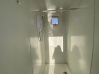 APPROX. 12ft x 10ft STEEL CLAD 4 CUBICLE SHOWER BLOCK - 13