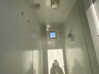 APPROX. 12ft x 10ft STEEL CLAD 4 CUBICLE SHOWER BLOCK - 17