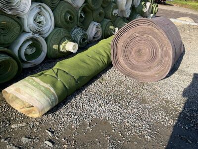 1No. PART ROLL OF INDOOR PITCH CARPET & 1No. PART ROLL OF UNDERLAY