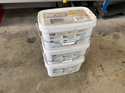 3No. ASSORTED PART TUBS OF EXTERNAL PORCELAIN GROUT