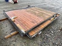 2No. APPROX.  8ft METAL GATES  - 6