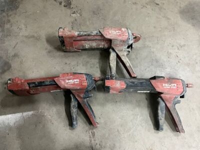 3No. HILTI HDM330 ADHESIVE GUNS