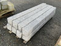 8No. UNUSED SILVER GRANITE POSTS 2000mm x 150mm x 150mm - 2