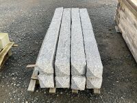 8No. UNUSED SILVER GRANITE POSTS 2000mm x 150mm x 150mm - 3
