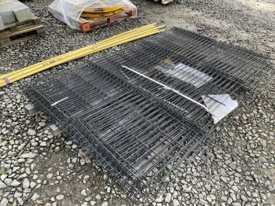 APPROX. 10No. ASSORTED FENCING PANELS (BLACK)