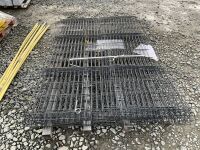 APPROX. 10No. ASSORTED FENCING PANELS (BLACK) - 2
