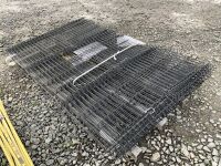 APPROX. 10No. ASSORTED FENCING PANELS (BLACK) - 3