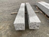 2No. UNUSED SILVER GRANITE GATE POSTS 2400mm x 240mm x 240mm - 5