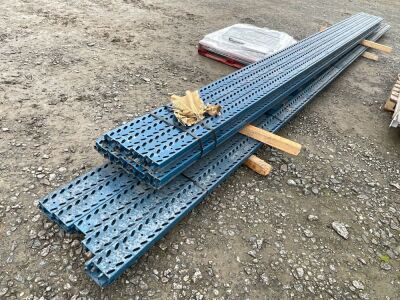 APPROX. 10No. 7500mm & 18No. 6000mm PALLET RACKING BARS & ASSORTED BRACING BARS 