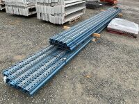 APPROX. 10No. 7500mm & 18No. 6000mm PALLET RACKING BARS & ASSORTED BRACING BARS  - 7