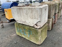 2No. CONCRETE LEGO BLOCKS