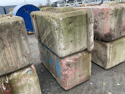 2No. CONCRETE LEGO BLOCKS