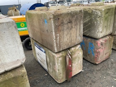 2No. CONCRETE LEGO BLOCKS