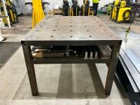 APPROX. 1800mm x 1400mm METAL WORK BENCH - 3