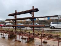 2 SECTION 4 TIER HEAVY DUTY METAL STORAGE RACK