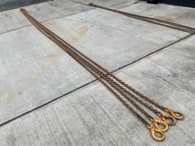 APPROX. 10m 13mm 4 LEGGED BROTHER, HOOKS & SHORTENERS